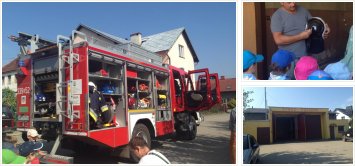 Wizyta w remizie strażackiej w Długołęce